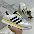 Adidas SL '72 Branco/Preto/Amarelo – Estilo Icónico e Conforto para Todos os Dias
