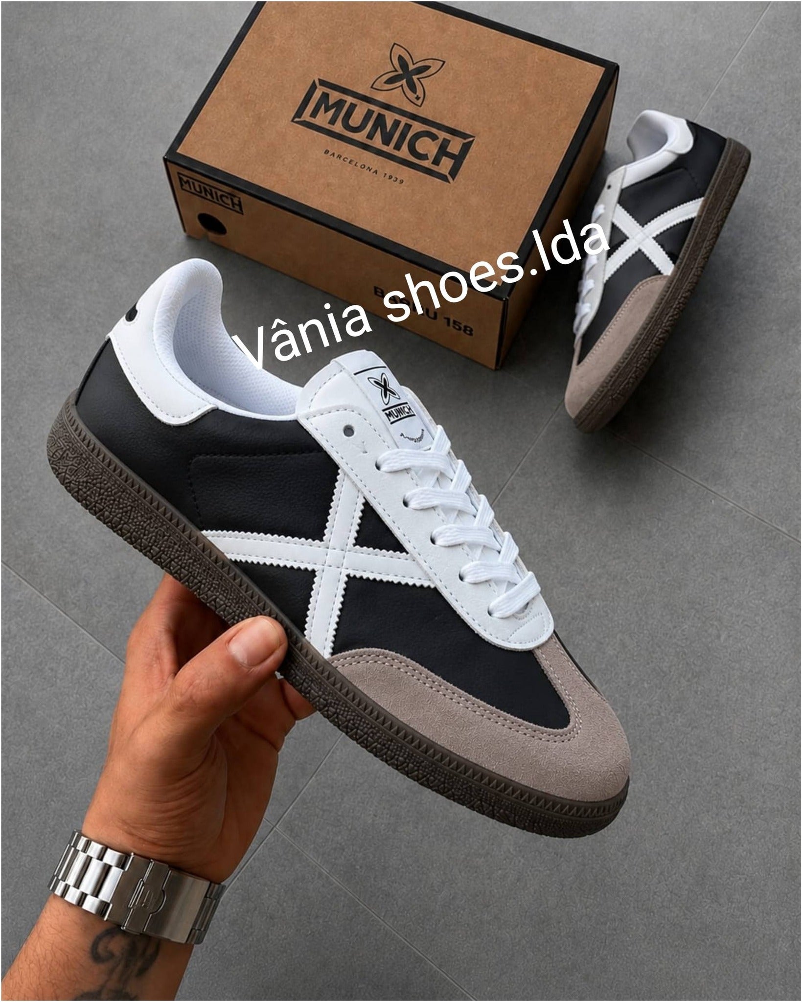 Munich Barru 158 Preto/Branco – Estilo Urbano e Conforto Diário