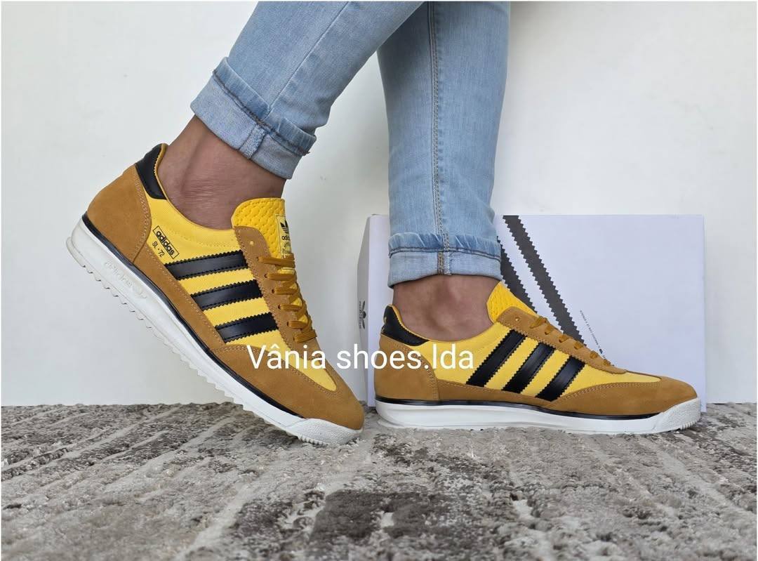 Adidas SL '72 Amarelo/Preto – Clássico Retro com Estilo Marcante