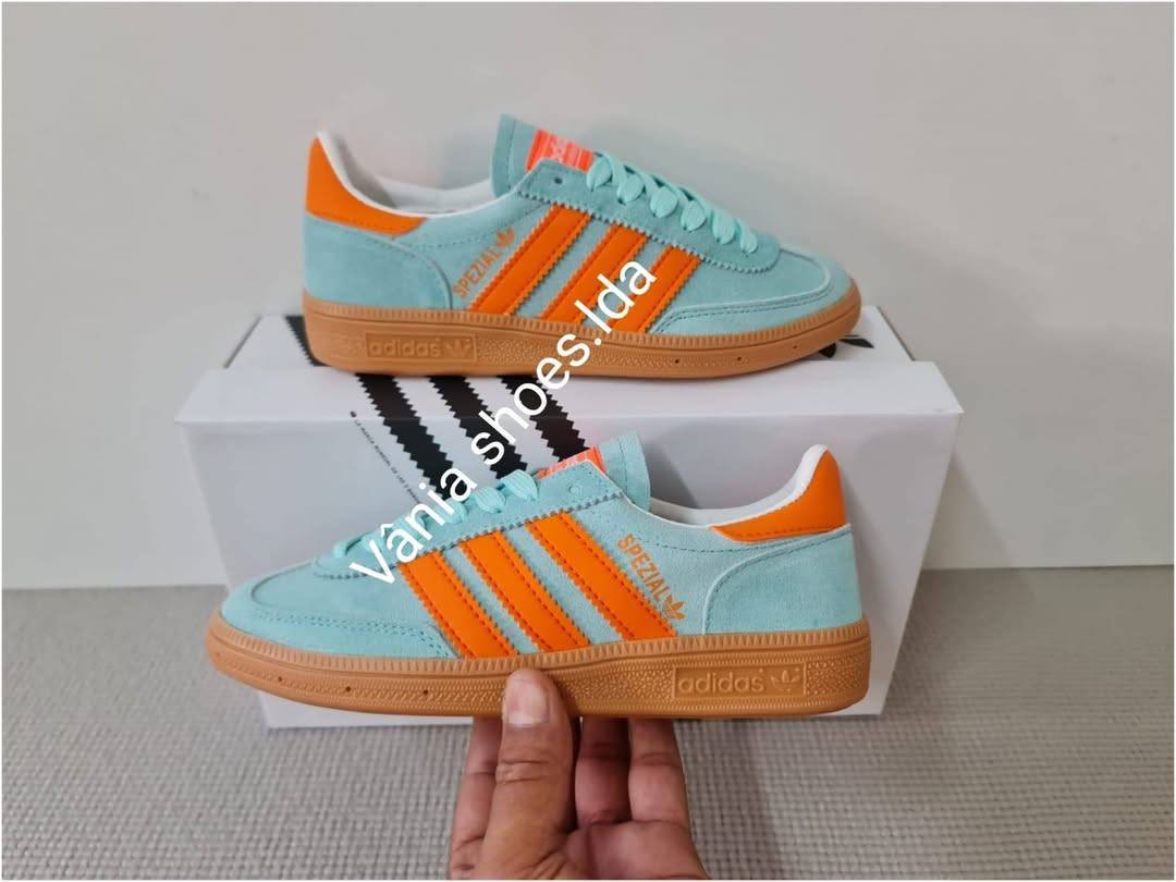 Adidas Handball Spezial Verde Claro / Laranja