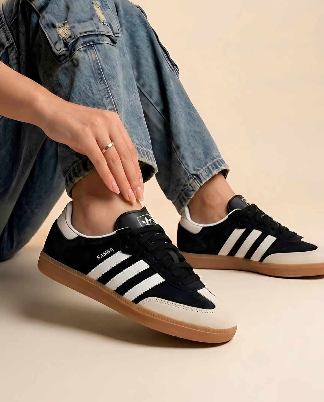 Adidas Samba Preto, Branco e Bege