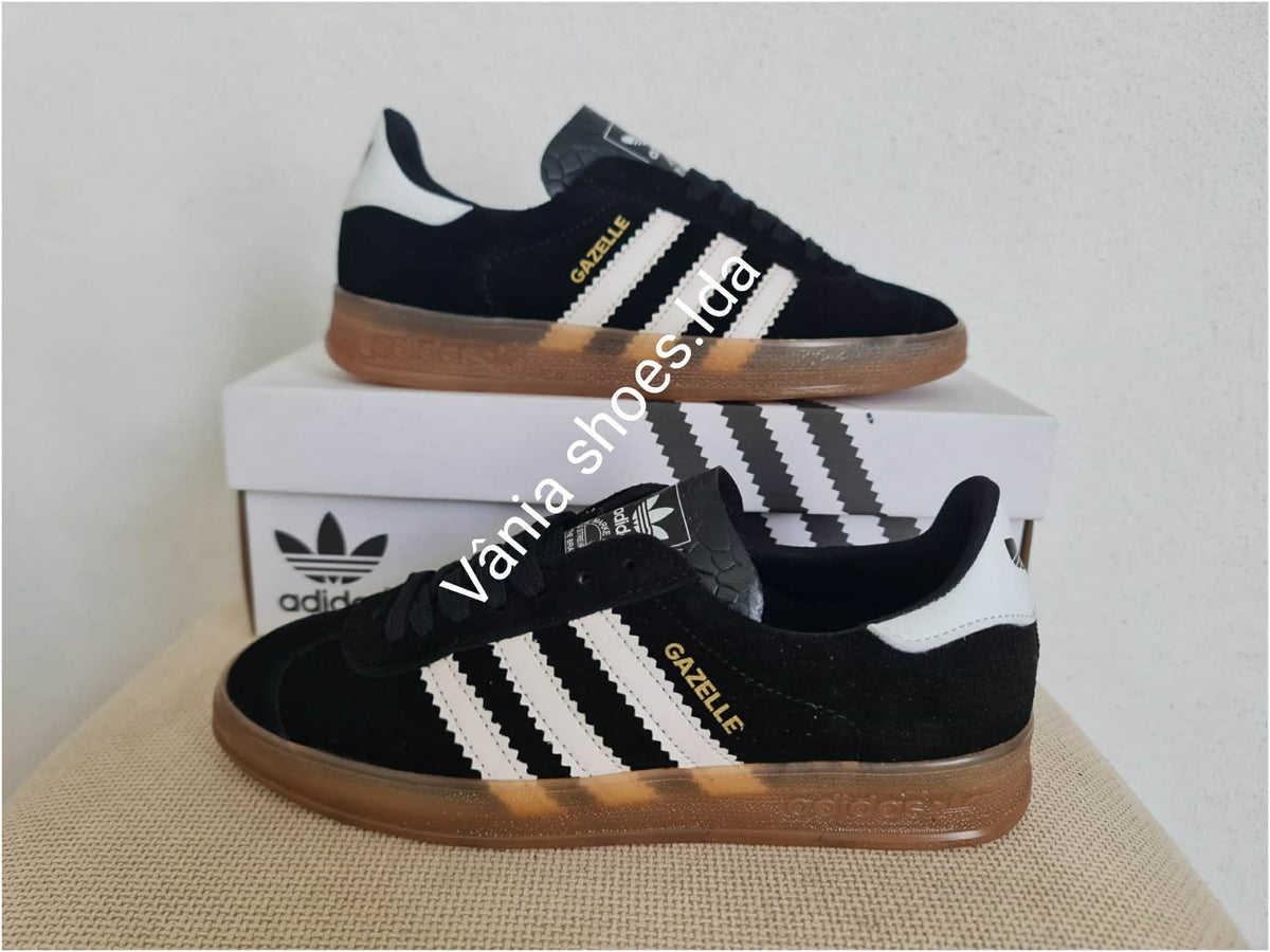 Adidas Gazelle Preto/Branco – Um Ícone de Estilo e Conforto