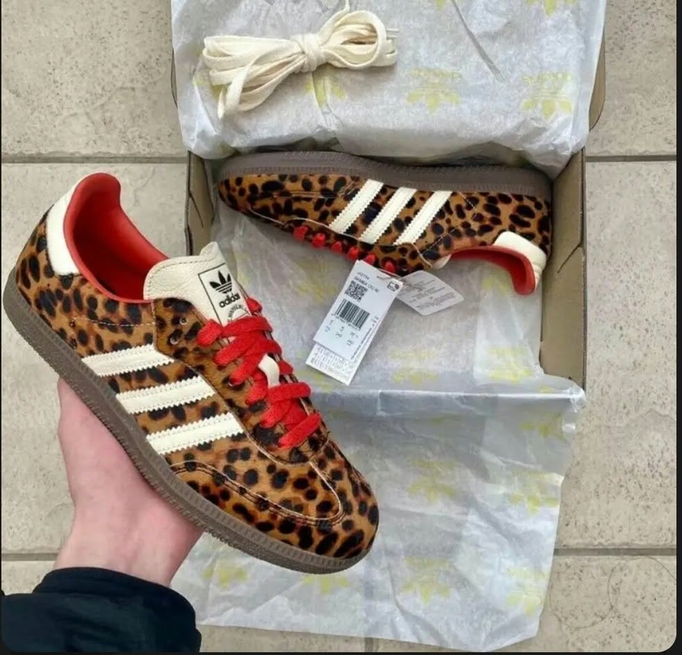 Adidas Samba Animal Print Castanho – Personalidade e Estilo Único