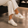 Golden Goose Super-Star – Blanco con estrella dorada